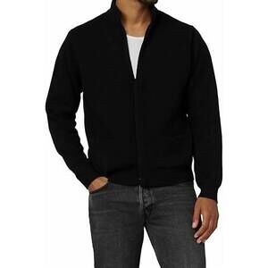 NEW JOE'S JEANS men's modern cardigan in black